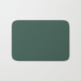 Dark Green Solid Color Pantone Hunter Green 19-5511 TCX Shades of Blue-green Hues Bath Mat