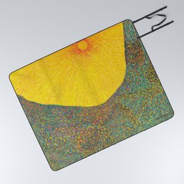 Here Comes the Sun - Van Gogh impressionist abstract Picnic Blanket