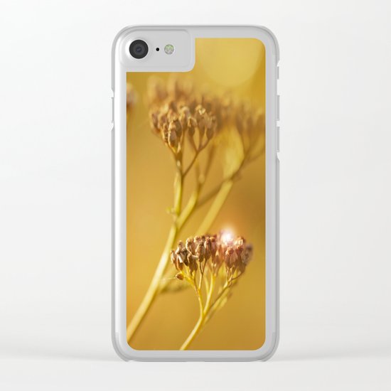 Autumn wildflowers in forest Clear iPhone Case