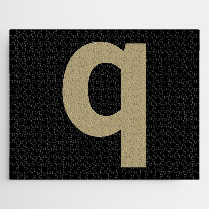 letter Q (Sand & Black) Jigsaw Puzzle