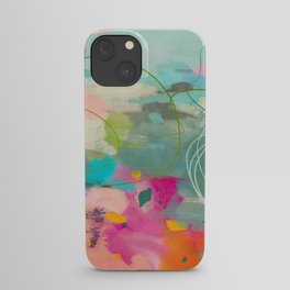mixed abstract brush color study art 1 iPhone Case