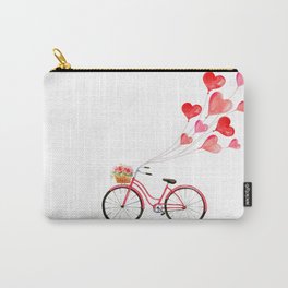 Love on a bicycle Carry-All Pouch