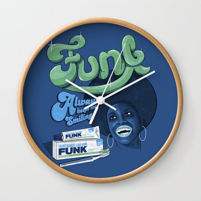 FUNK - ALWAYS KEEPS ME SMILING Wall Clock