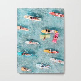 Surf Sisters Metal Print