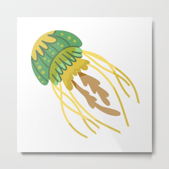 Cute Jellyfish Metal Print
