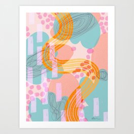 "Pastel Euphoria" Abstract Art Print