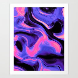 Abstraction Blue Art Prints Society6