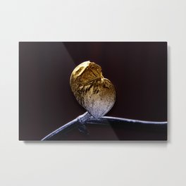 Golden Leaf Pothos Metal Print | Metallic, Silver, Bright, Jewel, Background, Mavicfe, Metal, Decoration, Elegant, Nature 