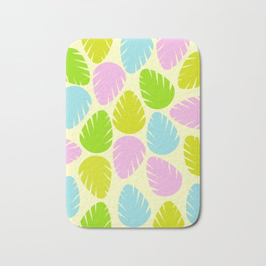 Colorful spring leaves Bath Mat