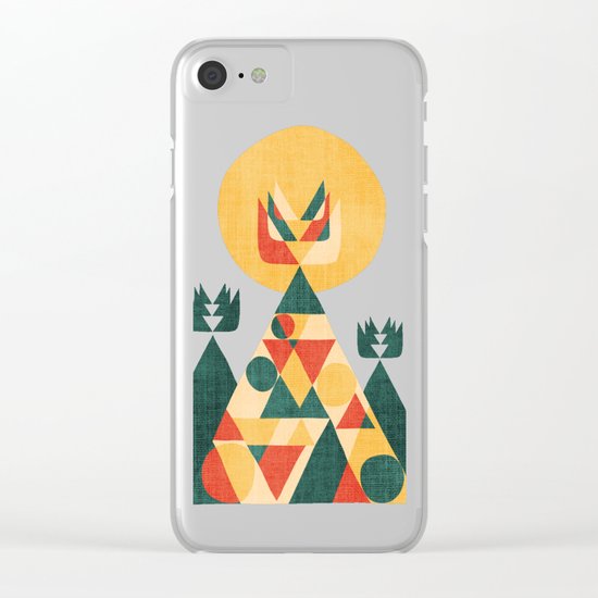 Sunset Tipi Clear iPhone Case
