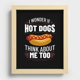 Hot Dog Chicago Style Bun Stand American Recessed Framed Print