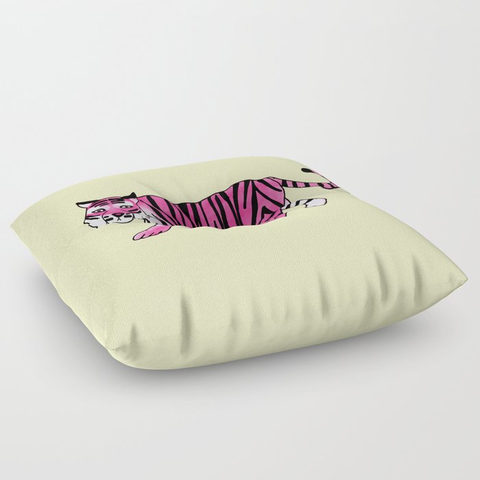 Pink Tiger Floor Pillow