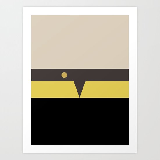Harry Kim -Minimalist Star Trek Voyage VOY - Ensign Kim - Delta Quadrant - startrek Trektangles Art Print