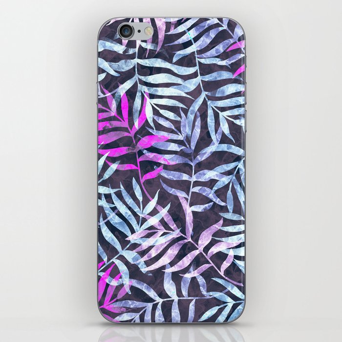 Watercolor Tropical Palm Leaves X iPhone Skin