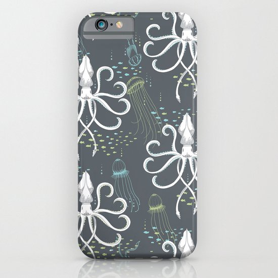 Ghostly Squid Damask iPhone & iPod Case