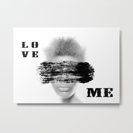 Love Me Metal Print