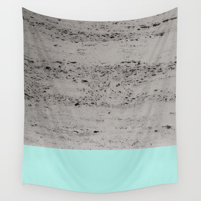 Bright Mint on Concrete #1 #decor #art #society6 Wall Tapestry