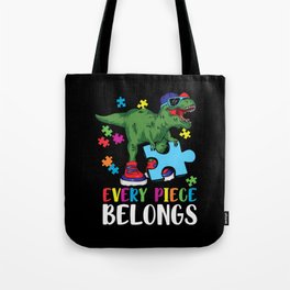 Every Piece Belongs Autism Awareness Tote Bag
