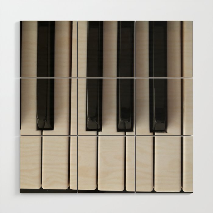 Piano Keys Wood Wall Art