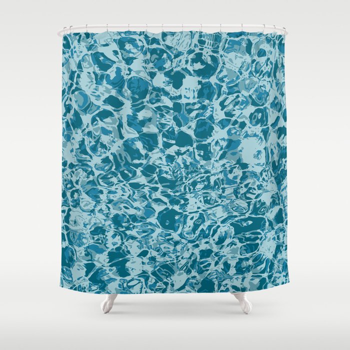 The Big Swim Water Camo Shower Curtain By Nolovebyhalves Society6