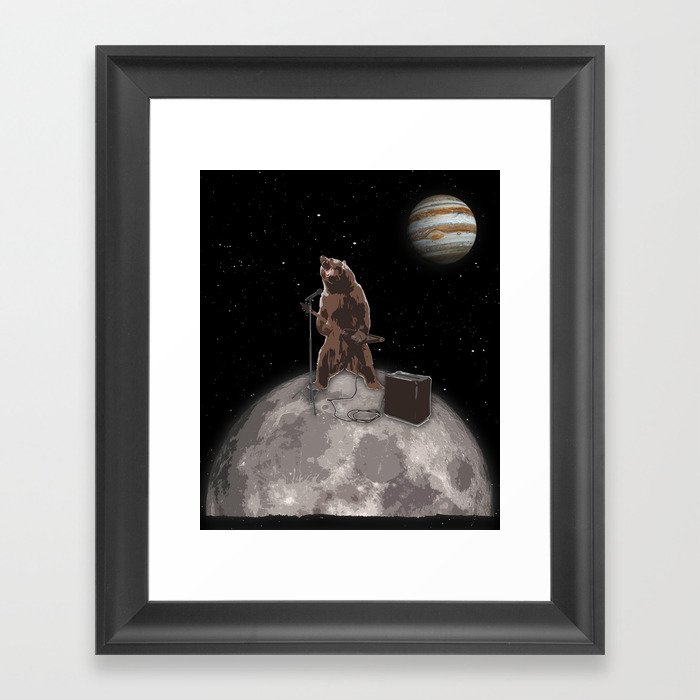 Moon Bear Rock  Framed Art Print