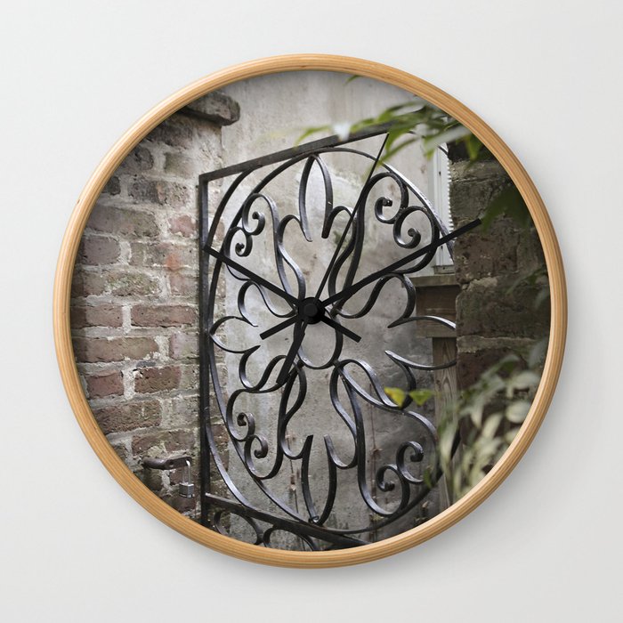 Charleston Back Garden Gate Wall Clock