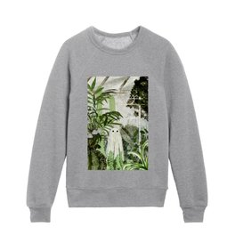 There's A Ghost in the Greenhouse Again Kids Crewneck