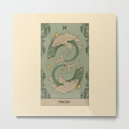 Pisces Metal Print | Astrology, Star, Horoscope, Zodiac, Astrologicalsign, Tarot, Moon, Drawing, Fish, Sign 