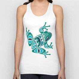 Frog Pacific Northwest Native American Indian Style Art Unisex Tank Top