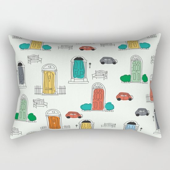 Doors doodles Rectangular Pillow