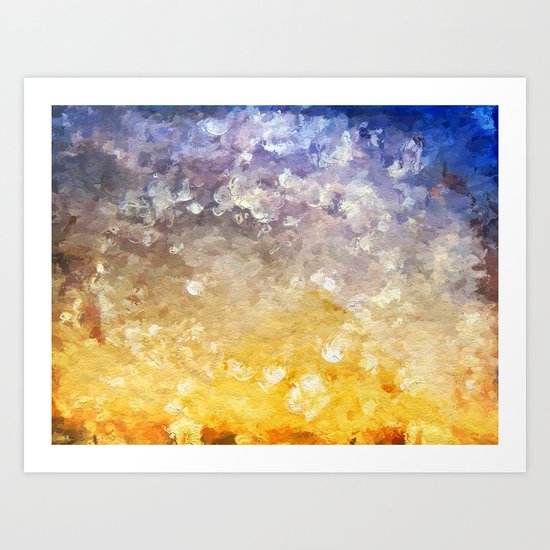 Plage de Saint-Clair - Coraux - France Art Print