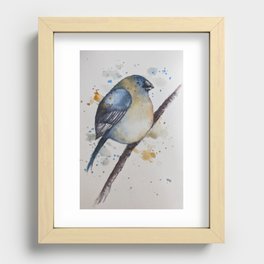 Watercolor Bird  Recessed Framed Print
