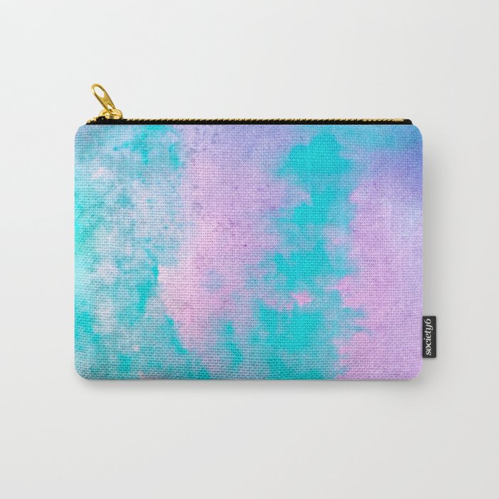 Cotton Candy Watercolor Carry-All Pouch