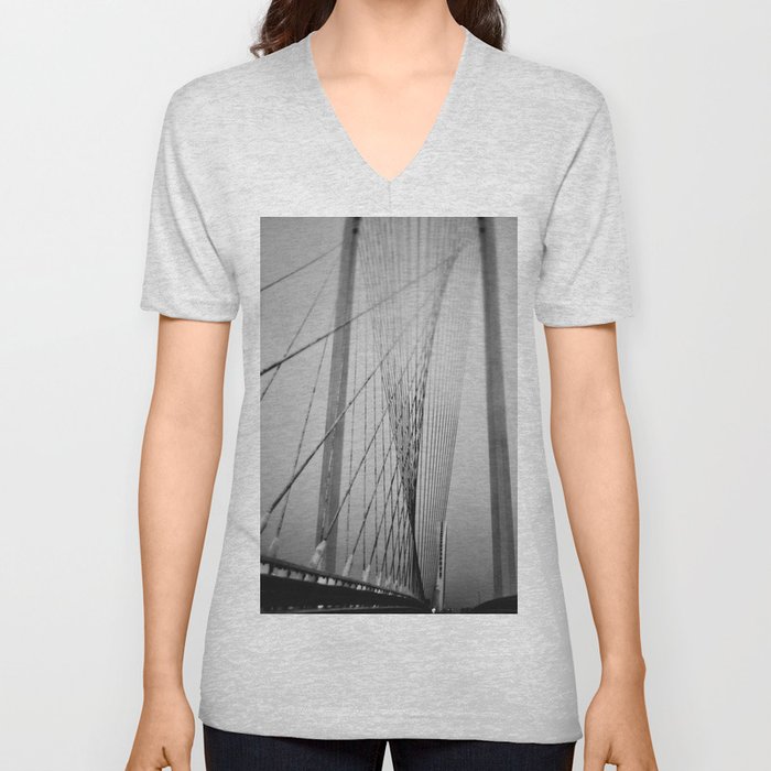 Santiago Calatrava Bridge V Neck T Shirt