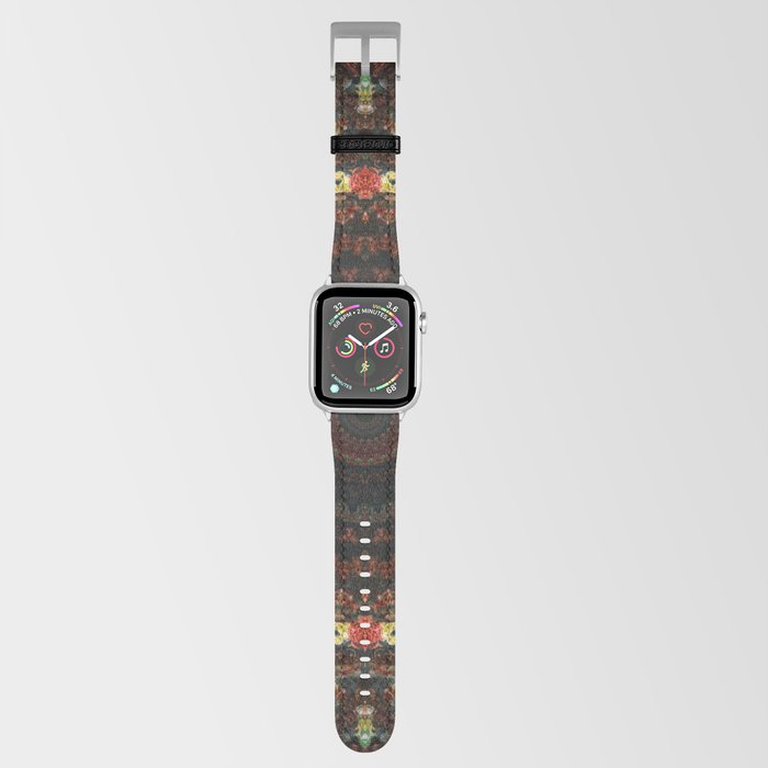 Brown and golden flowery mandala Apple Watch Band