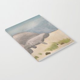 Manatee Mom and Baby  Notebook