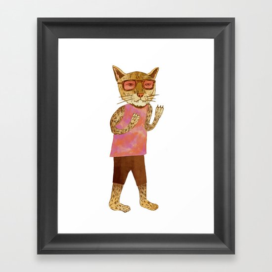 Cougar Framed Art Print