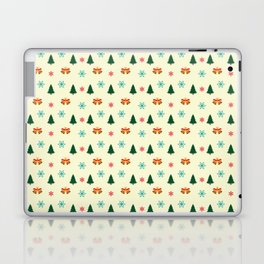 Christmas Pattern Tiny Tree Snowflake Bell Laptop Skin