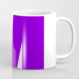 M (Violet & White Letter) Mug