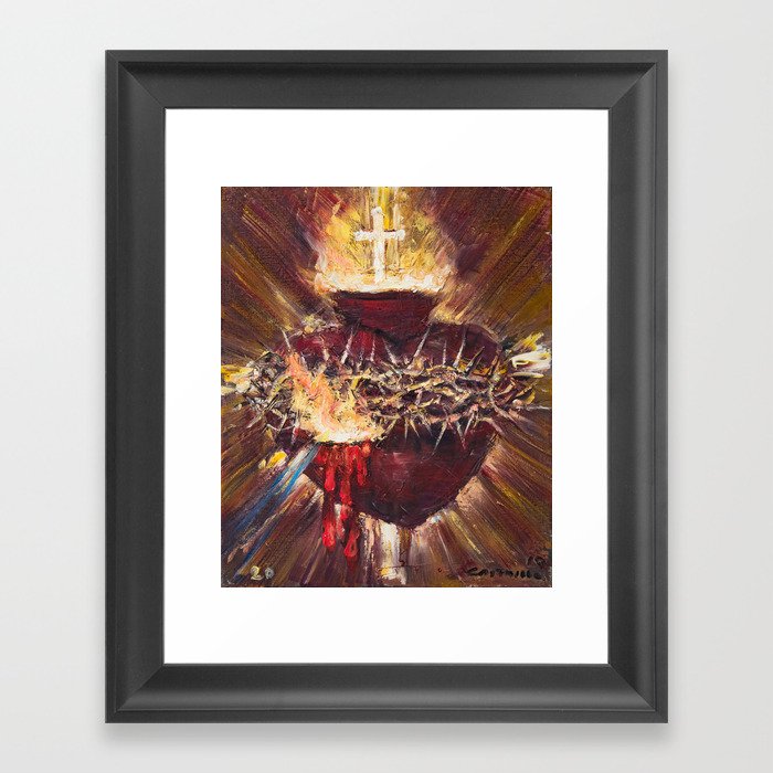 Cor Jesu Sacratissimum VIII (Sacred Heart of Jesus) Framed Art Print