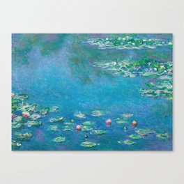 Blue Water Lilies, Monet, Art Print Canvas Print