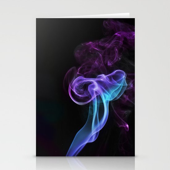 colored smoke Stationery Cards