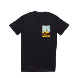 Sinking Lighthouse T Shirt | Sanddunes, Digital, Graphicdesign, Pattern, Modern, Lighthouse, Landscpe, Art 