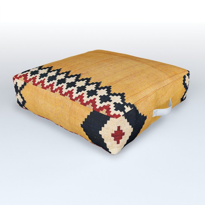 Qashqa I Fars Southwest Persian Kilim, Outdoor Floor Pillow