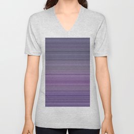 Gradient Purple, Violet, Lavender, Aubergine Abstract Ombre Blend V Neck T Shirt