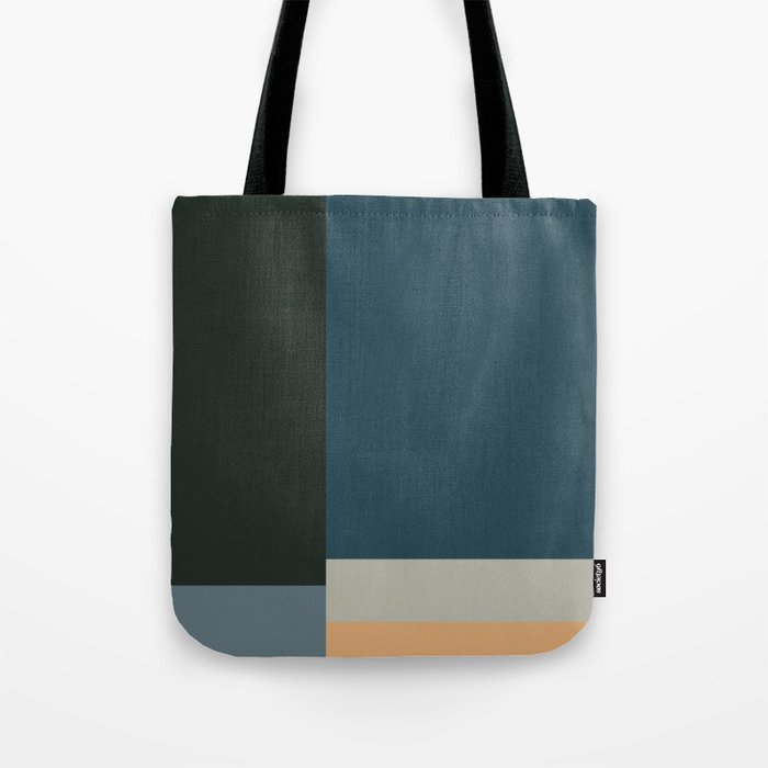 Geometric Modern Rectangle Square Design Tote Bag