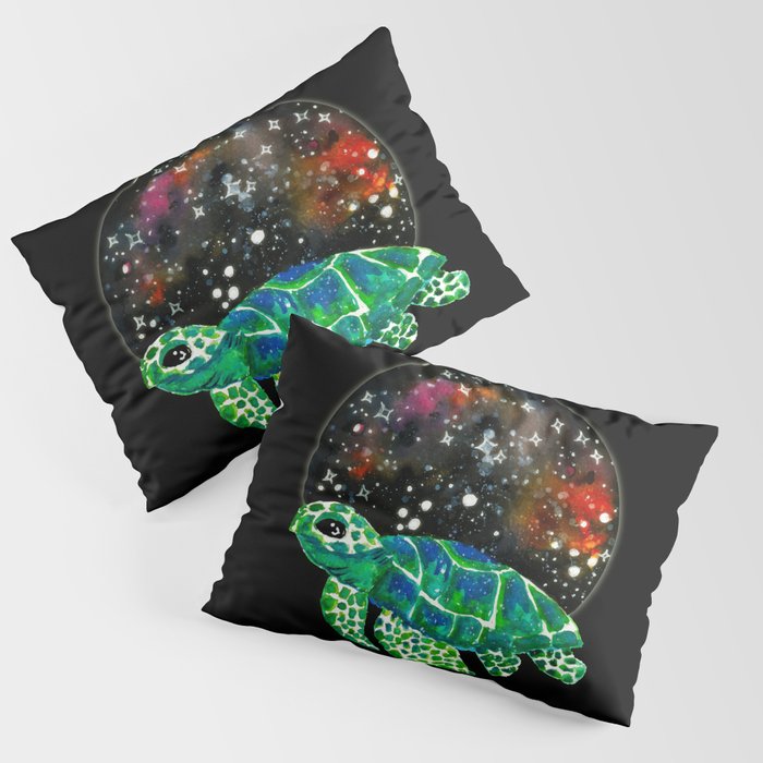 Watercolor Sea Turtle Pillow Sham