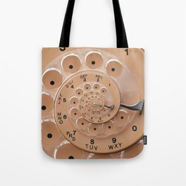 Vintage  Retro Rotary Dial Spiral Droste Tote Bag