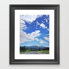 Mt. Hood in Cherry Season Framed Art Print
