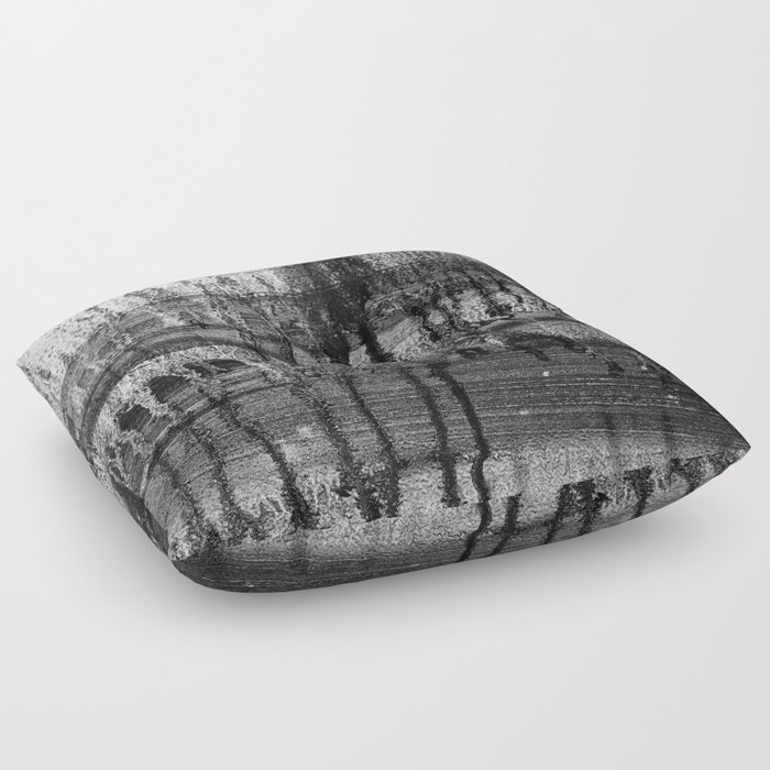Grayscale Stains Floor Pillow